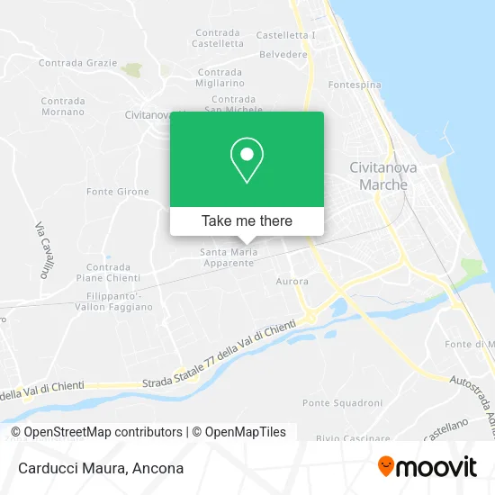 Carducci Maura map