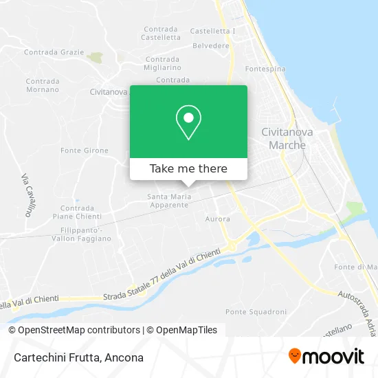 Cartechini Frutta map