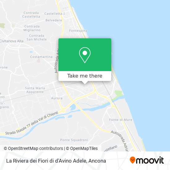 La Riviera dei Fiori di d'Avino Adele map