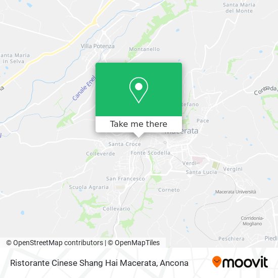 Ristorante Cinese Shang Hai Macerata map