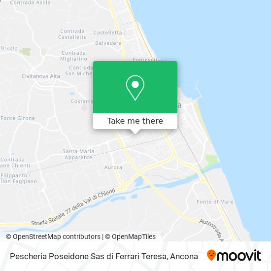 Pescheria Poseidone Sas di Ferrari Teresa map