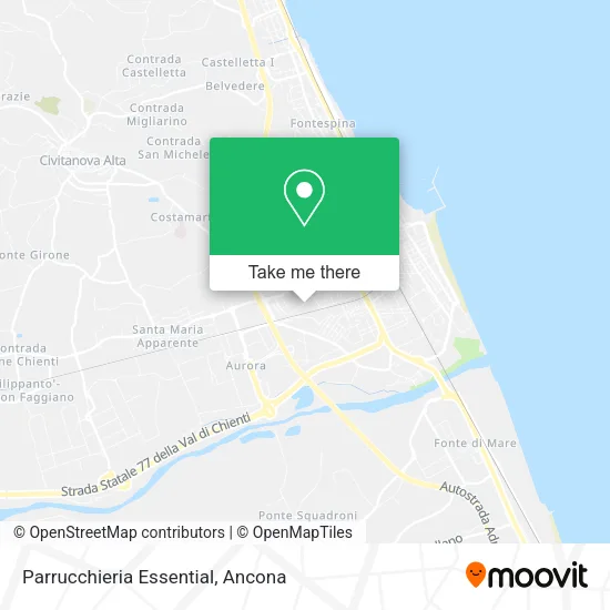 Parrucchieria Essential map