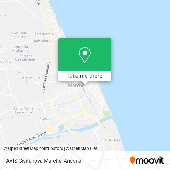 AVIS Civitanova Marche map