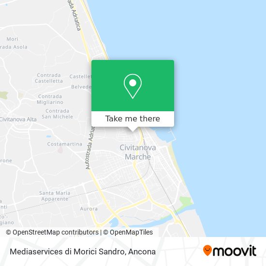 Mediaservices di Morici Sandro map