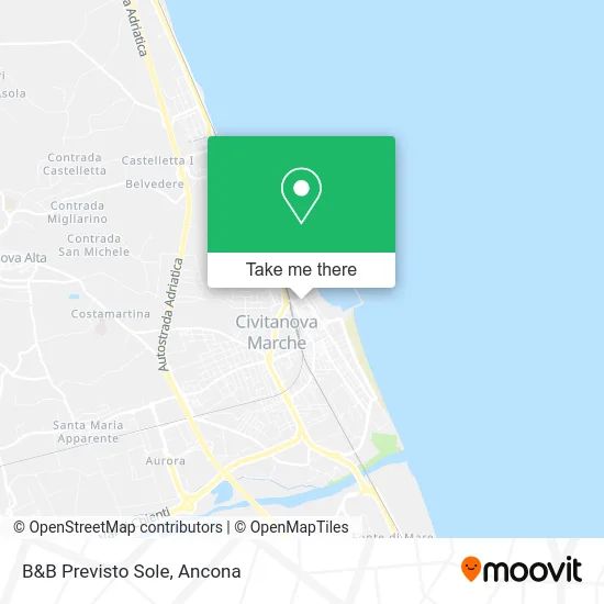 B&B Previsto Sole map