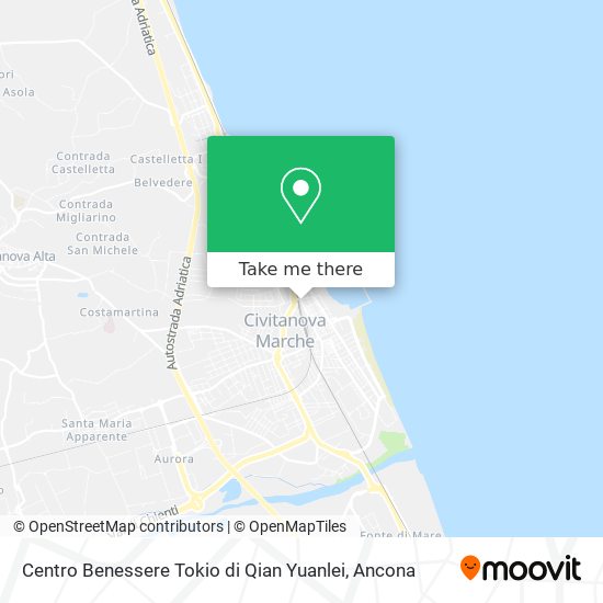 Centro Benessere Tokio di Qian Yuanlei map