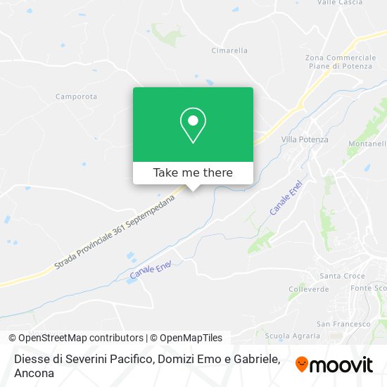 Diesse di Severini Pacifico, Domizi Emo e Gabriele map