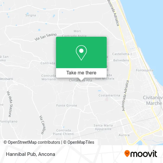 Hannibal Pub map