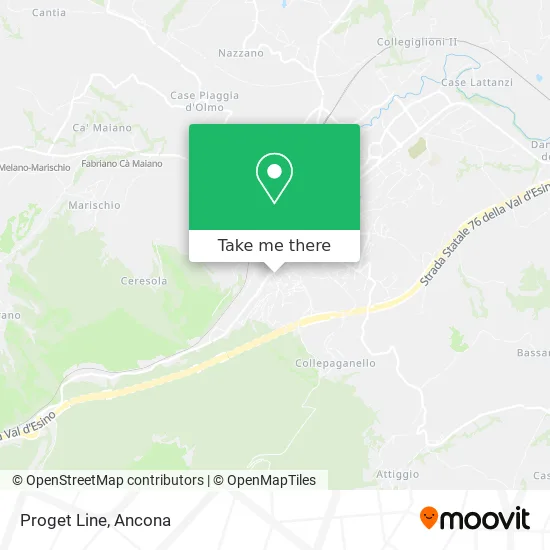 Proget Line map