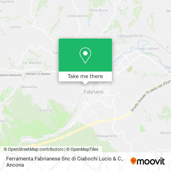 Ferramenta Fabrianese Snc di Ciabochi Lucio & C. map