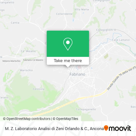 M. Z. Laboratorio Analisi di Zeni Orlando & C. map