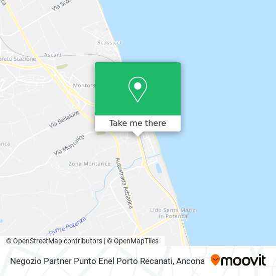 Negozio Partner Punto Enel Porto Recanati map