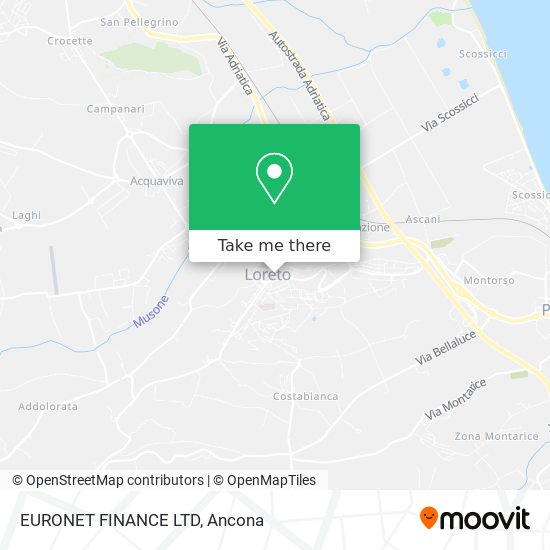 EURONET FINANCE LTD map