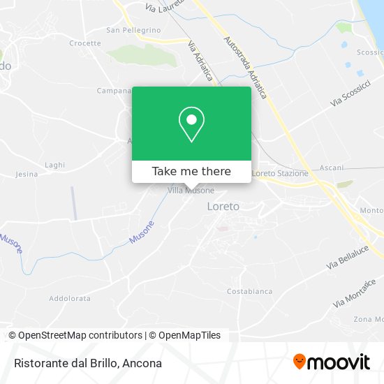 Ristorante dal Brillo map