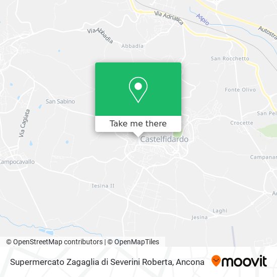 Supermercato Zagaglia di Severini Roberta map