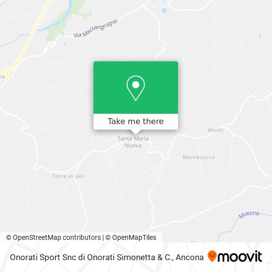 Onorati Sport Snc di Onorati Simonetta & C. map