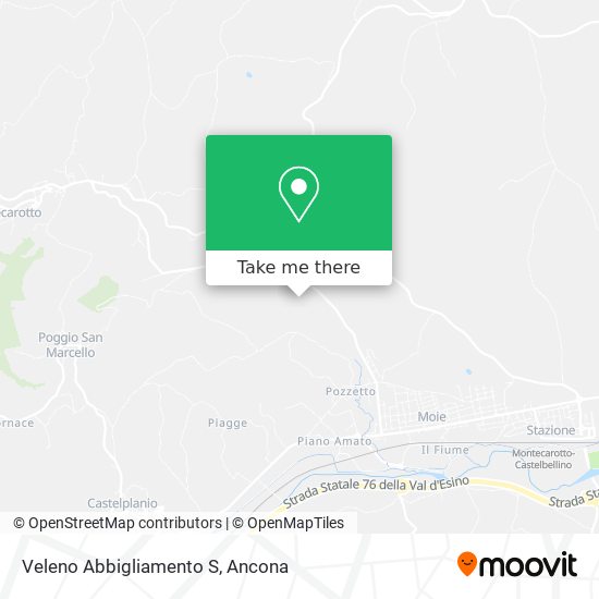 How to get to Veleno Abbigliamento S in Castelplanio by Bus or Train?
