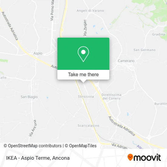 IKEA - Aspio Terme map