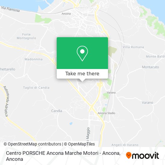 Centro PORSCHE Ancona Marche Motori - Ancona map