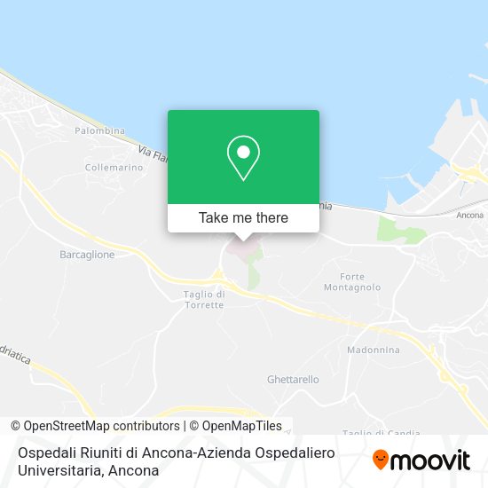 Ospedali Riuniti di Ancona-Azienda Ospedaliero Universitaria map