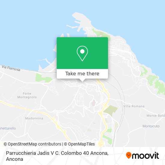 Parrucchieria Jadis V C. Colombo 40 Ancona map
