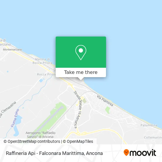 API Refinery - Falconara Marittima map