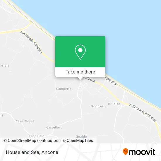 House and Sea map