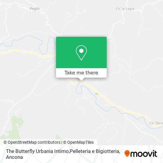 The Butterfly Urbania Intimo,Pelleteria e Bigiotteria map