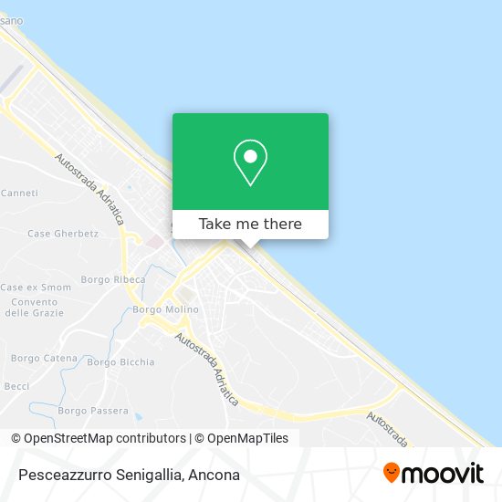 Pesceazzurro Senigallia map