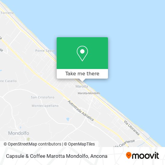 Capsule & Coffee Marotta Mondolfo map