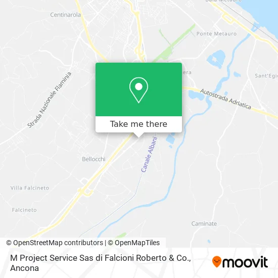 M Project Service Sas di Falcioni Roberto & Co. map