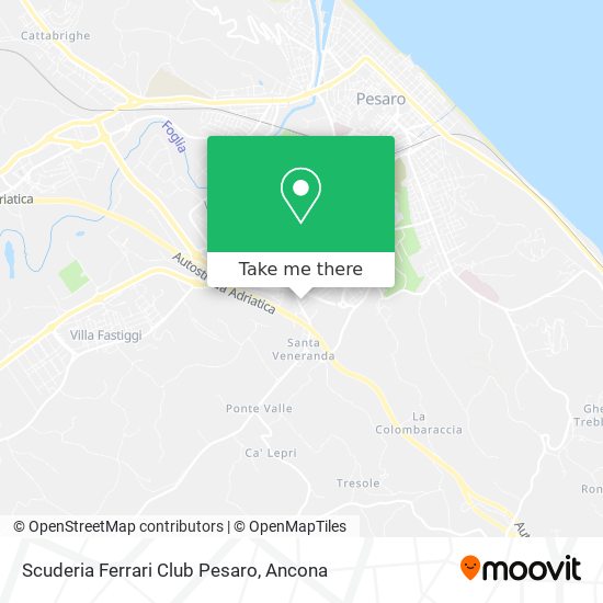 Scuderia Ferrari Club Pesaro map