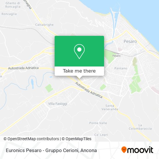 Euronics Pesaro - Gruppo Cerioni map