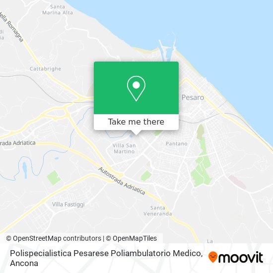 Polispecialistica Pesarese Poliambulatorio Medico map