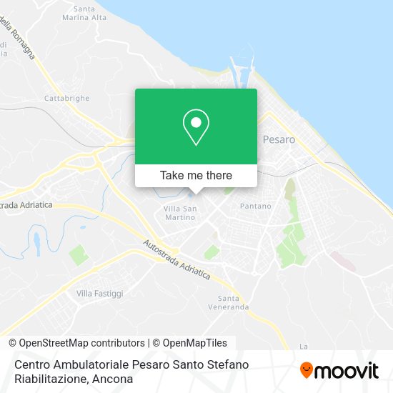 Centro Ambulatoriale Pesaro Santo Stefano Riabilitazione map