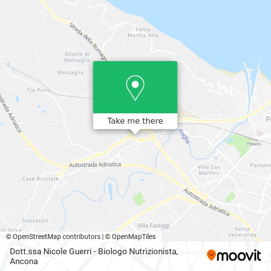 Dott.ssa Nicole Guerri - Biologo Nutrizionista map