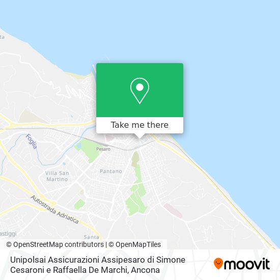 Unipolsai Assicurazioni Assipesaro di Simone Cesaroni e Raffaella De Marchi map