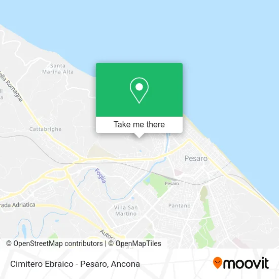 Cimitero Ebraico - Pesaro map