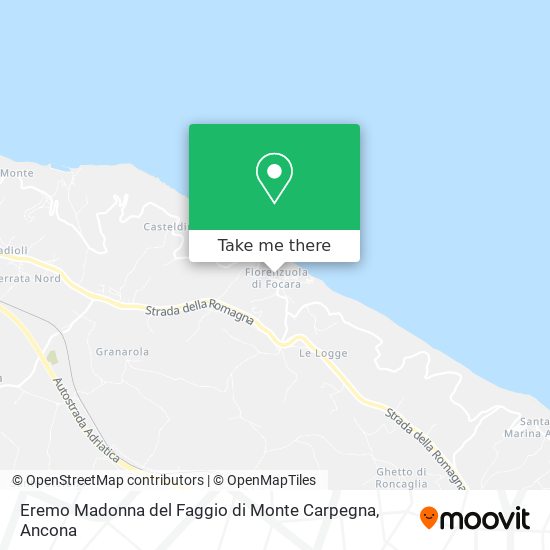 Eremo Madonna del Faggio di Monte Carpegna map