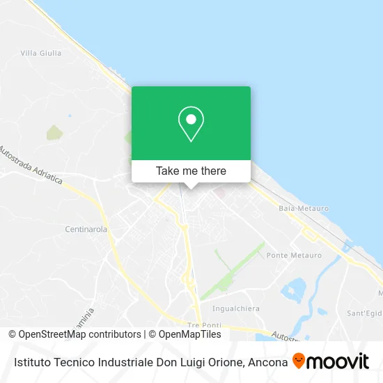 Don Luigi Orione Technical Industrial Institute map