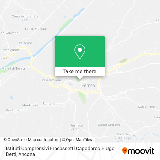 Istituti Comprensivi Fracassetti Capodarco E Ugo Betti map