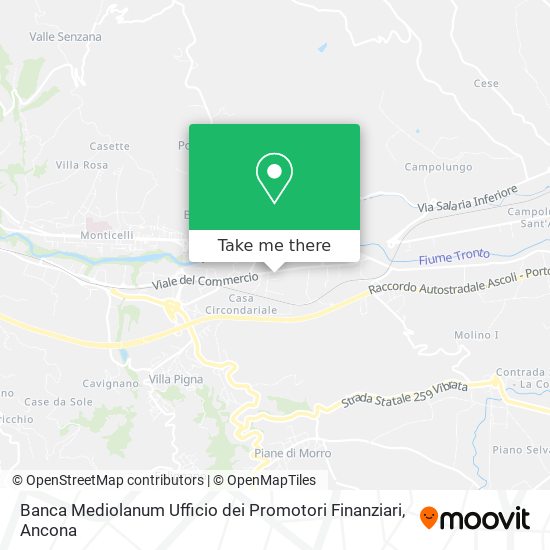 Banca Mediolanum Ufficio dei Promotori Finanziari map