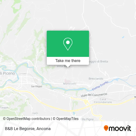 B&B Le Begonie map