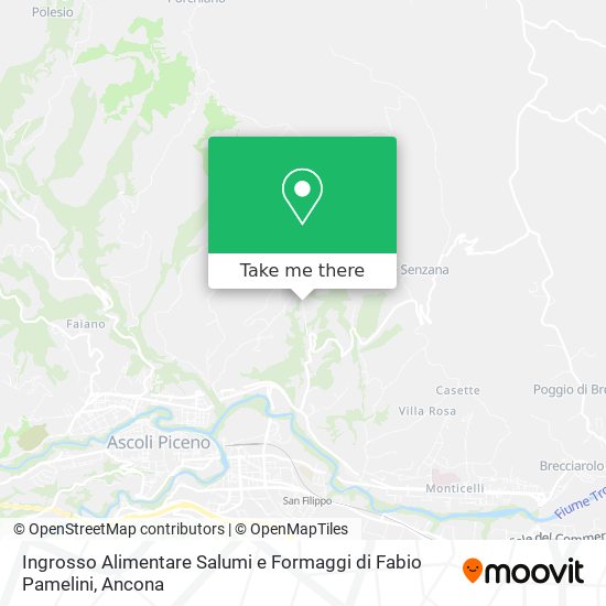 Ingrosso Alimentare Salumi e Formaggi di Fabio Pamelini map
