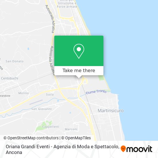 Oriana Grandi Eventi - Agenzia di Moda e Spettacolo map