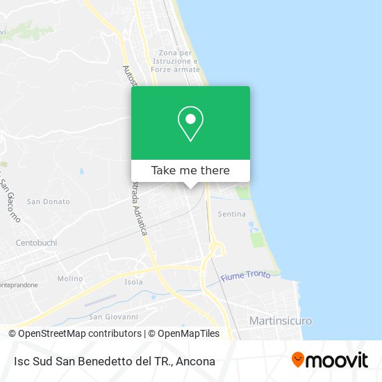 Isc Sud San Benedetto del TR. map