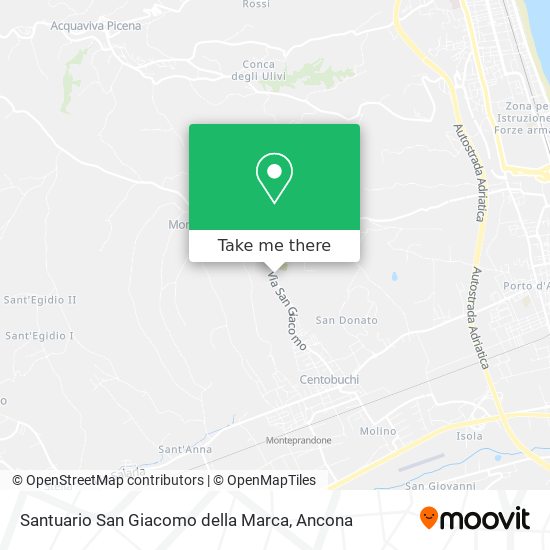 Santuario San Giacomo della Marca map