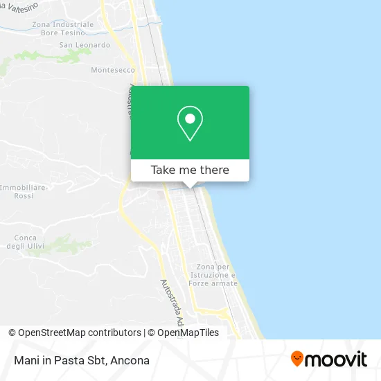 Mani in Pasta Sbt map