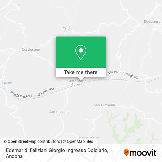Edemar di Feliziani Giorgio Ingrosso Dolciario map