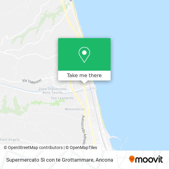 Supermercato Sì con te Grottammare map